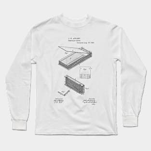 Temporary Binder Vintage Patent Hand Drawing Long Sleeve T-Shirt